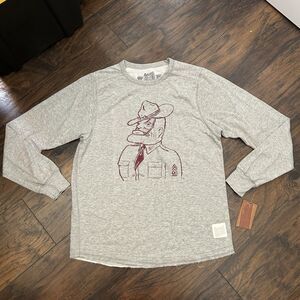 Men’s Retro Brand Texas A&M Aggies Ol Sarge Deconstructed Long Sleeve Medium NWT
